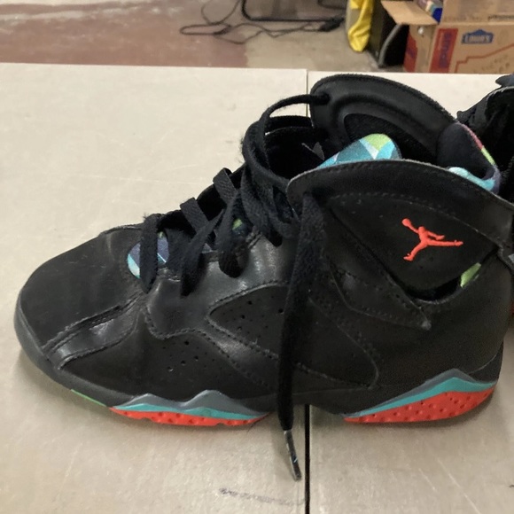 Nike Air Jordan 7 Retro GS Barcelona Nights Black Infared 304773-007 Sz 2.5Y - Picture 3 of 8